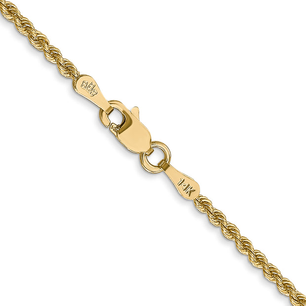14k 2mm Regular Rope Chain