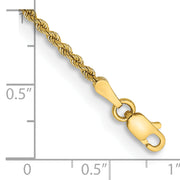 14k 2mm Regular Rope Chain