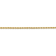 14k 2mm D/C Rope with Lobster Clasp Chain