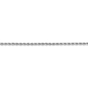 10k White Gold 2mm Diamond-cut Rope Chain