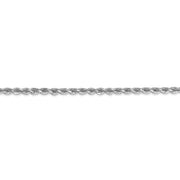 10k White Gold 2.75mm Diamond-cut Rope Chain