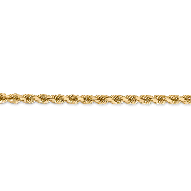 14k 4mm D/C Rope with Lobster Clasp Chain