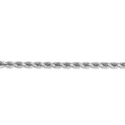 10k White Gold 4mm Diamond-cut Rope Chain
