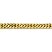 10k 9.3mm Semi-Solid Miami Cuban Chain