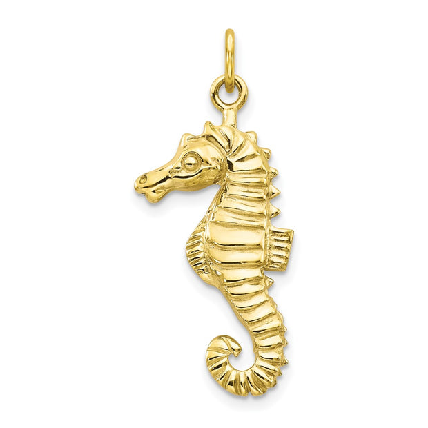 10k Seahorse Pendant