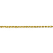 10k 2.75mm Diamond-cut Rope Chain