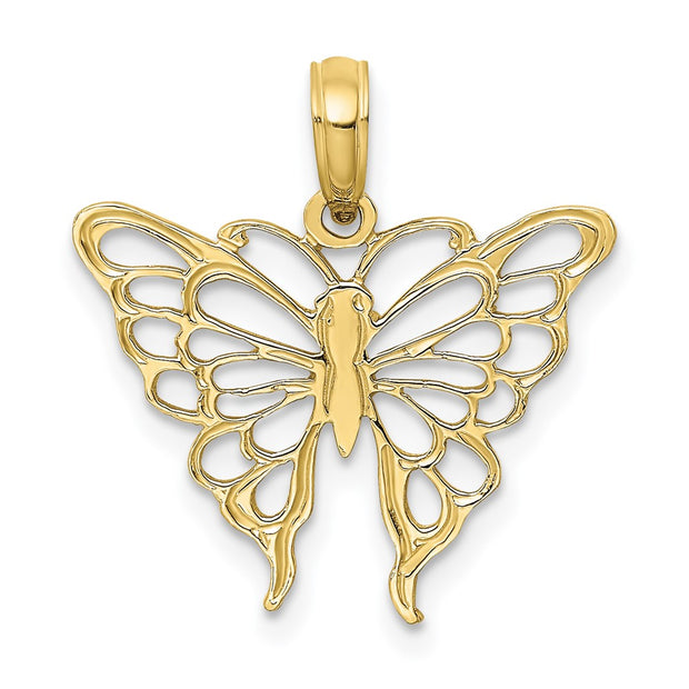 10K Butterfly Charm