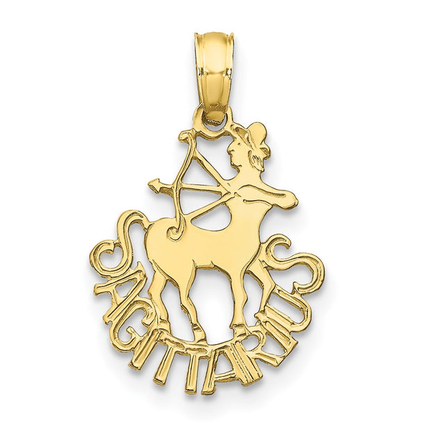 10K SAGITTARIUS Zodiac Charm