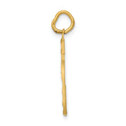 10ky Casted Large Diamond Cut Number 5 Charm