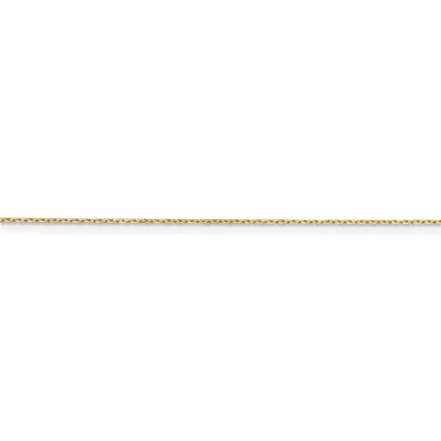 10k .8mm D/C Cable with Spring Ring Clasp Chain