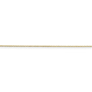 10k .8mm D/C Cable with Spring Ring Clasp Chain