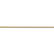 10k 1.4mm Round Open Link Cable Chain