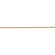 10k 1.25mm Flat Figaro Pendant Chain