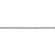 10k White Gold 2mm D/C Quadruple Rope Chain