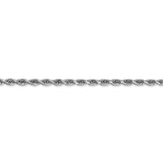 10k White Gold 3mm D/C Quadruple Rope Chain