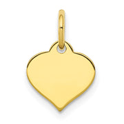 10k .013 Gauge Heart Disc Charm
