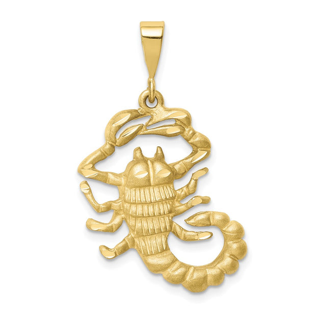 10k Scorpio Zodiac Charm