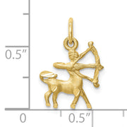 10k Sagittarius Zodiac Charm