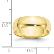 10KY 6mm Lightweight Half Round Band