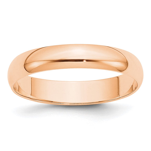 10KR 4mm Lightweight Half Round Band