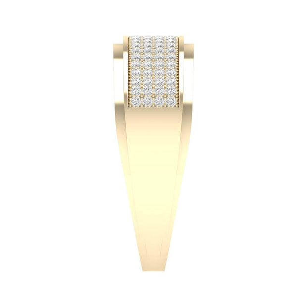 10K 0.30ct Mens Band
