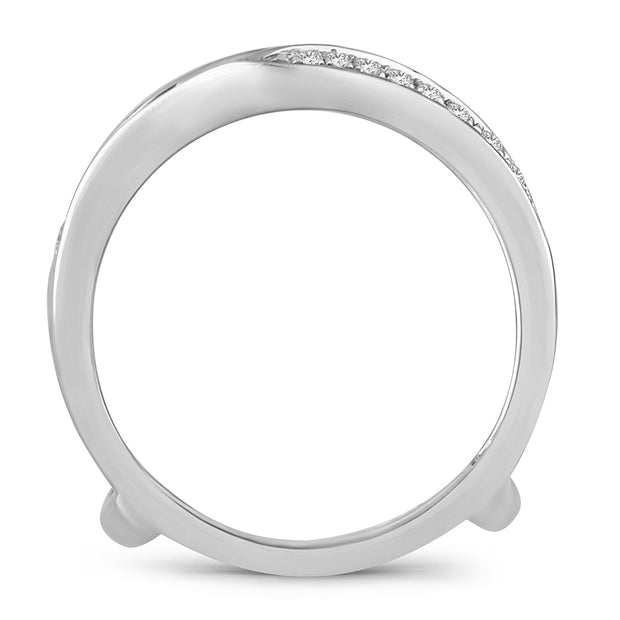 14K  0.25CT  DIAMOND  RING GUARD.
