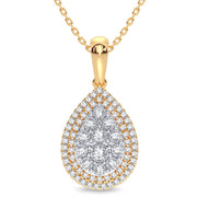 14K 0.25CT Diamond Pendant