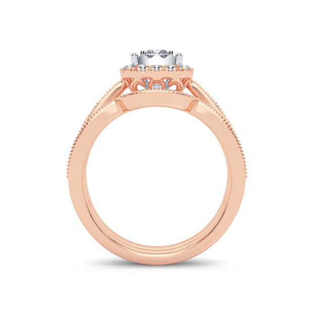 14K 0.75ct Diamond Bridal Ring