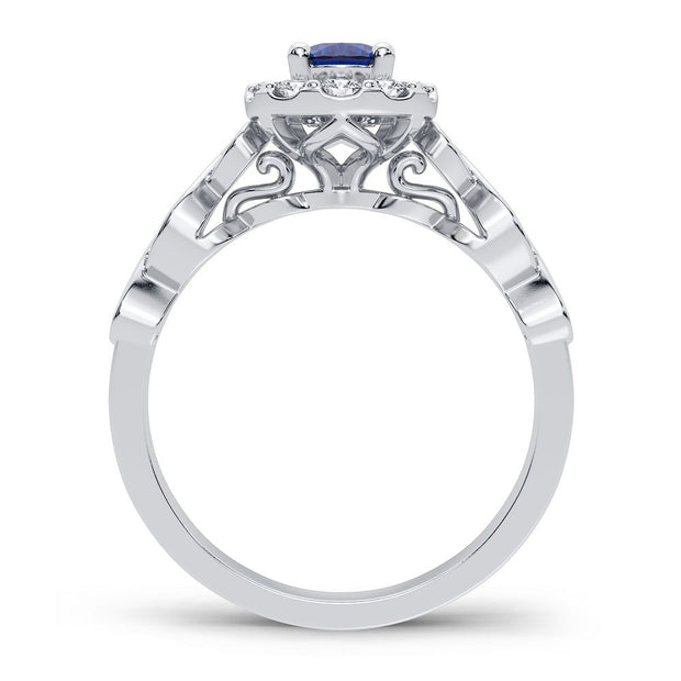 14K 0.28CT Diamond Ruby Ring