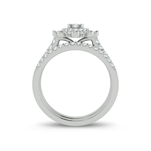 10K 0.63ct Diamond Bridal Ring
