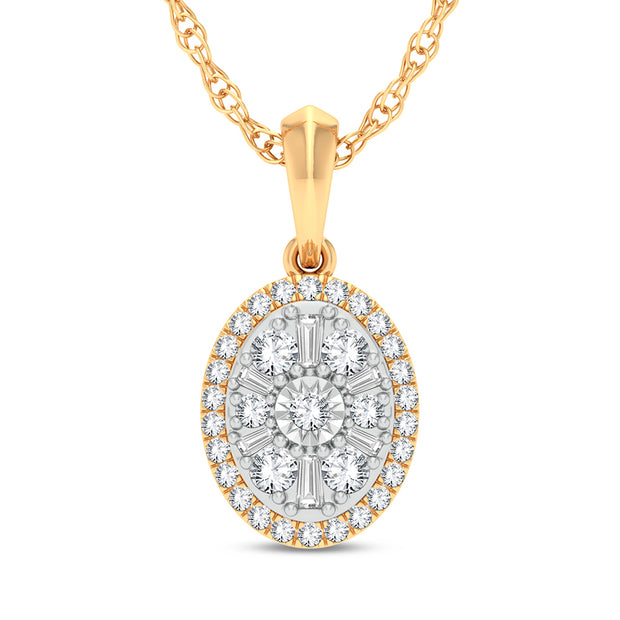 14K 0.25ct Diamond Pendant