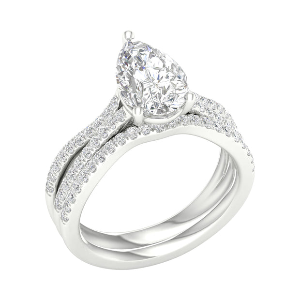 14K 2.40CT Lab Grown Diamond Bridal Set