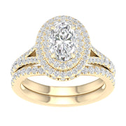 14K 1.75CT  Lab Grown Diamond Bridal Ring