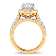 14K 5.00CT Certified Lab Grown Diamond Bridal Ring
