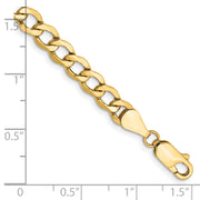 14k 5.25mm Semi-Solid Curb Chain