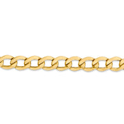 14k 9mm Semi-Solid Curb Chain