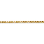 14k 2.45mm Semi-Solid Round Box Chain