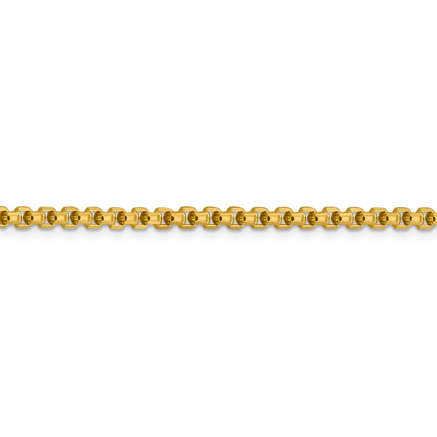 14k 3.6mm Semi-Solid Round Box Chain