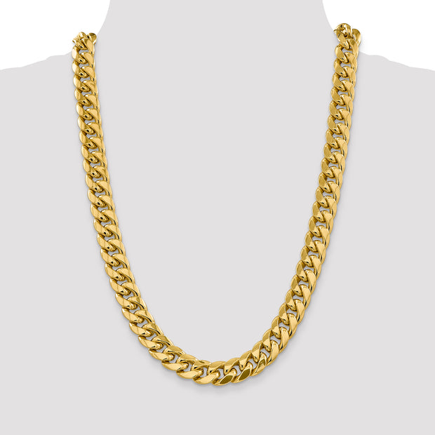 14k 13.2mm Semi-Solid Miami Cuban Chain