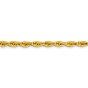 14ky 4.75mm Semi-Solid Rope Chain