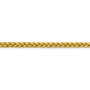 14k 3.7mm Semi-solid D/C Wheat Chain
