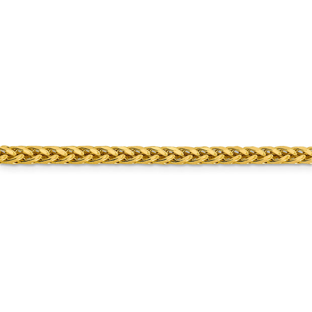 14k 3.7mm Semi-solid D/C Wheat Chain