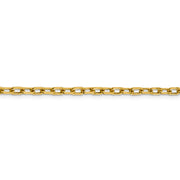 14k 3.7mm Semi-solid D/C Open Link Cable Chain