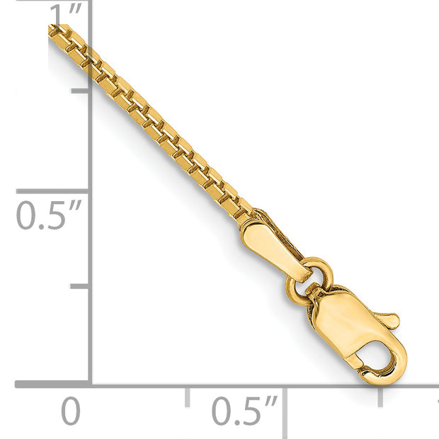 14k 1.3mm Box Chain