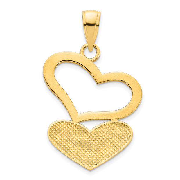14ky Hearts Pendant
