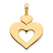 14ky Cut Out Heart Pendant