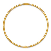 14k 2.5mm Grooved Slip-on Bangle