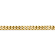 14k 4.3mm Solid Miami Cuban Chain