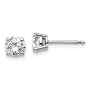 14K White Gold Lab Grown Diamond 1ctw VS/SI FGH 4 Prong Earrings