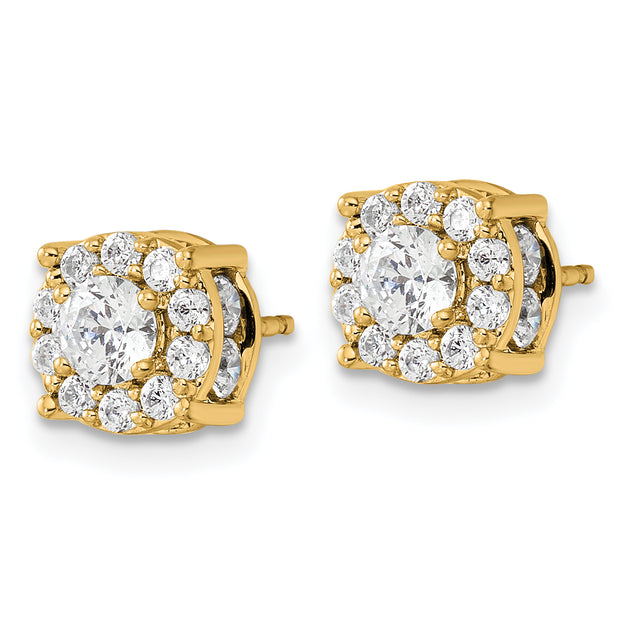 14K Lab Grown VS/SI FGH Dia Fashion Earrings